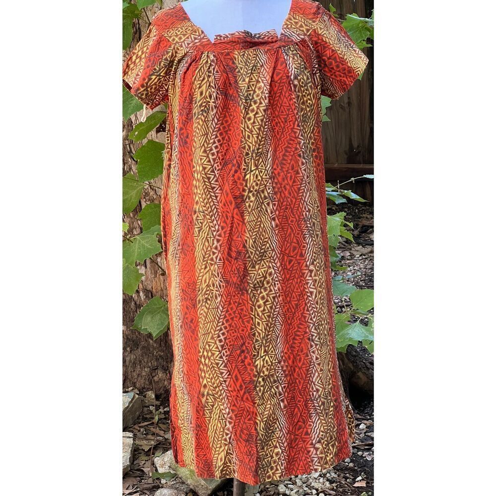 Made in Hawaii Leopard Print Dress Cotton Size M
